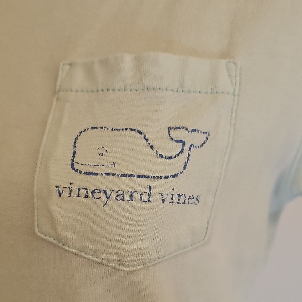 Vineyard Vines Sky Blue Pocket Tee - Picture 4 of 6